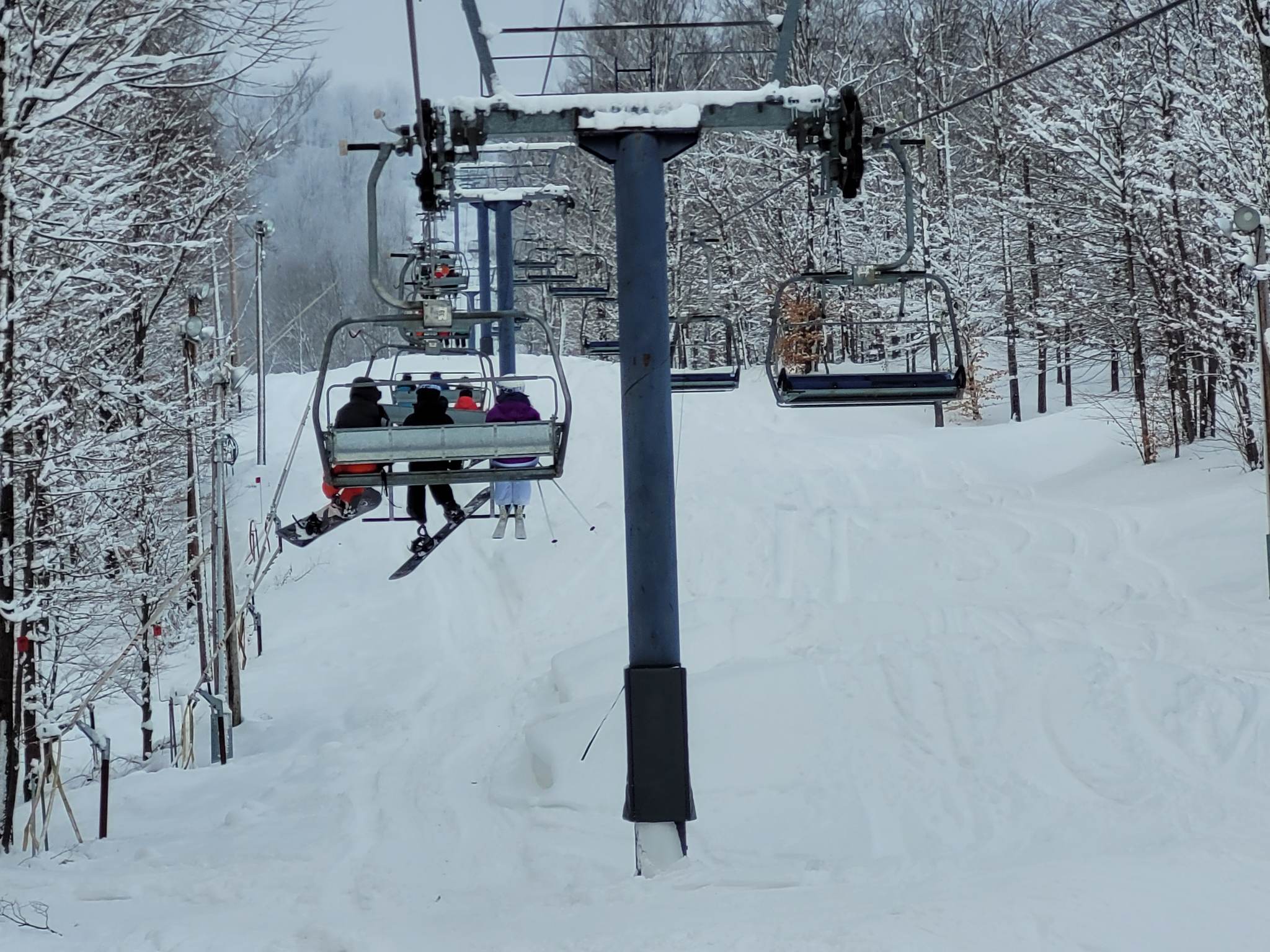 Une chute de neige qui est la bienvenue en ce dimanche de décembre