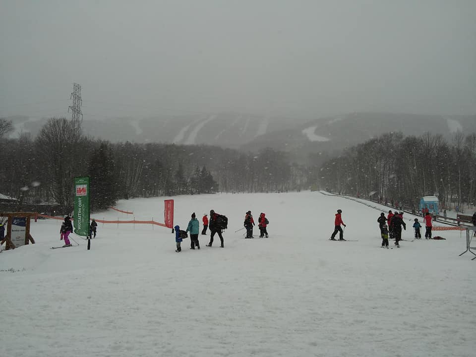 Mont Sainte-Anne la veille du jour de l'an