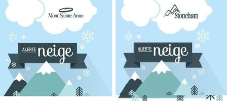 ALERTE DE NEIGE MONT SAINTE-ANNE 30 CM ET MONT STONEHAM 24 CM